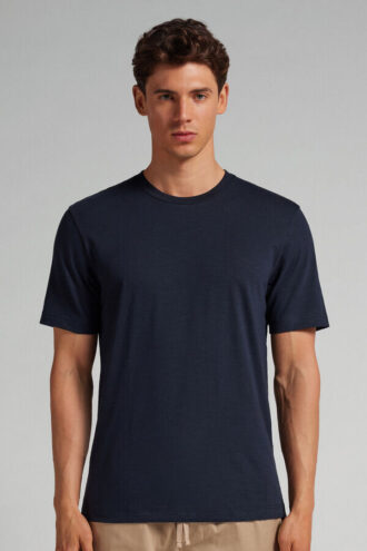 T-shirt em algodão slub