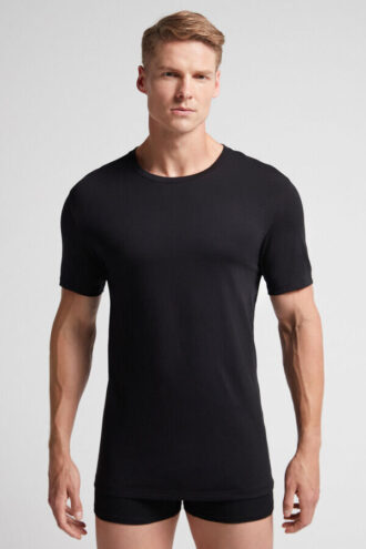 T-shirt em algodão superior T-shirt em algodão superior