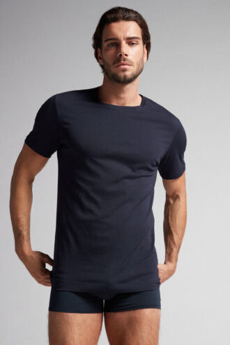 T-shirt em algodão superior
