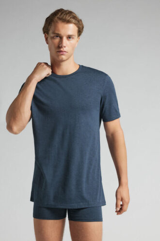 T-shirt em algodão superior