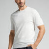 T-shirt em malha de algodão slub T-shirt em malha de algodão slub