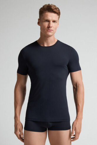 T-shirt em microfibra