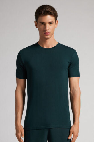 T-shirt em modal e seda
