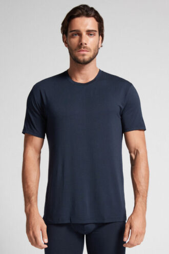 T-shirt em modal e seda