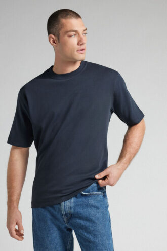 T-shirt oversized em algodão interlock