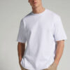 T-shirt oversized em algodão interlock