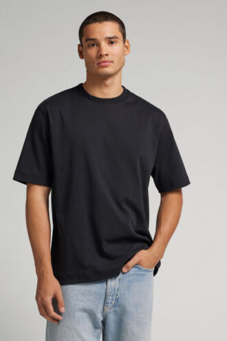 T-shirt oversized em algodão interlock