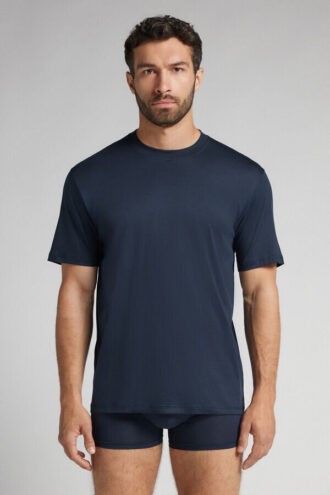 T-shirt superleve em algodão mercerizado premium
