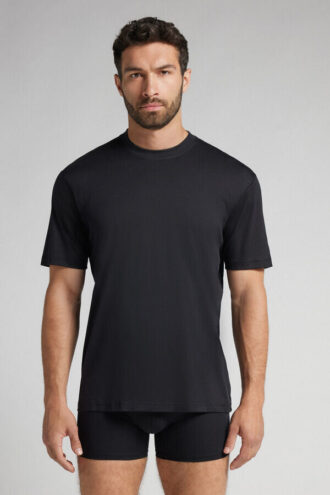 T-shirt superleve em algodão mercerizado premium
