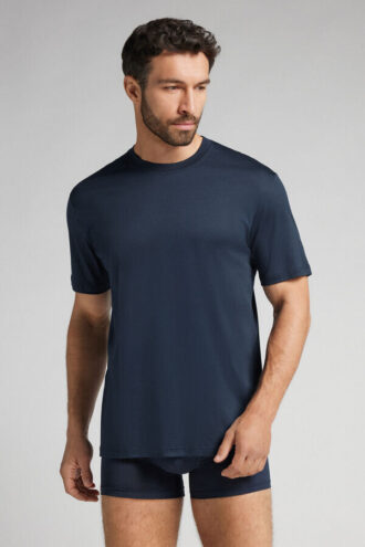 T-shirt superleve em algodão mercerizado premium