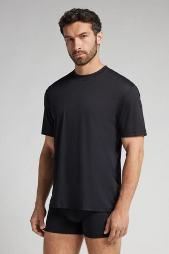 T-shirt superleve em algodão mercerizado premium