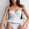 Thong de seda e renda Silky Flowers Thong de seda e renda Silky Flowers