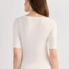 Top com decote barco em bambu fresco Top com decote barco em bambu fresco