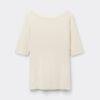 Top com decote barco em bambu fresco Top com decote barco em bambu fresco