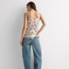 Top de seda com estampado Pretty Flowers Top de seda com estampado Pretty Flowers