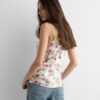 Top de seda com estampado Pretty Flowers Top de seda com estampado Pretty Flowers