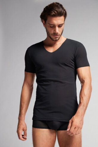 Top em micromalha sem costuras