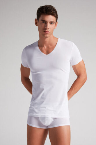 Top em micromalha sem costuras