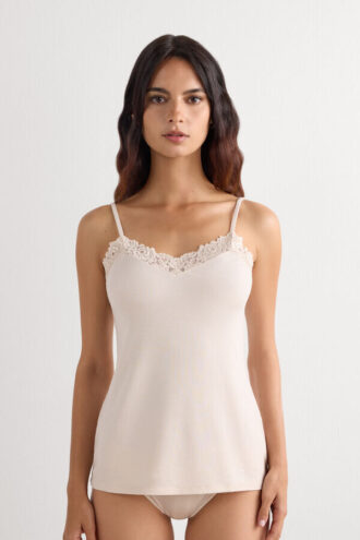 Top em modal com flores Pretty Flowers
