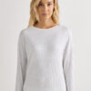 Top modal de manga comprida com decote barco Comfort Chic Top modal de manga comprida com decote barco Comfort Chic