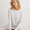 Top modal de manga comprida com decote barco Comfort Chic Top modal de manga comprida com decote barco Comfort Chic