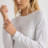 Top modal de manga comprida com decote barco Comfort Chic Top modal de manga comprida com decote barco Comfort Chic