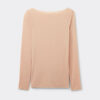 Top ultraleve em modal e caxemira com decote em barco Top ultraleve em modal e caxemira com decote em barco